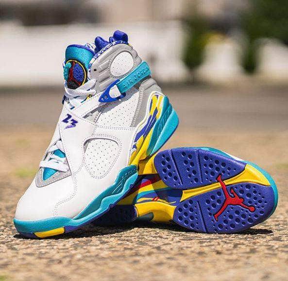 White aqua jordan 8 Clearance