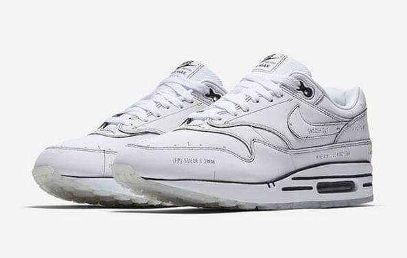 Nike Air Max 1 Sketch to Shelf "White Schematic"
