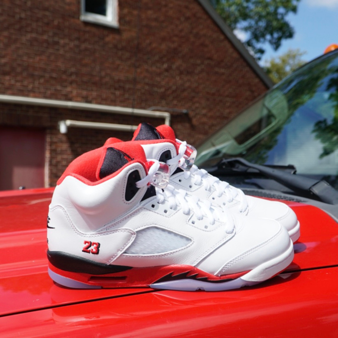 Air Jordan 5 Retro “Fire Red – Black Tongue” (Family Collection) Lands at GBNY