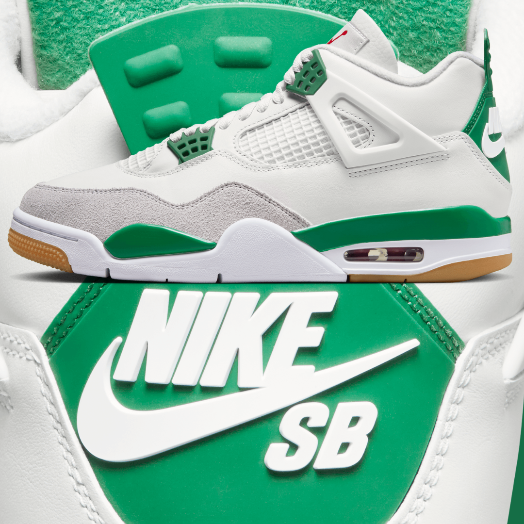 Nike SB × Air Jordan 4 \"Pine Green\" 26 Jordan 4 Retro SB Pine Green Men's - DR5415-103 - US
