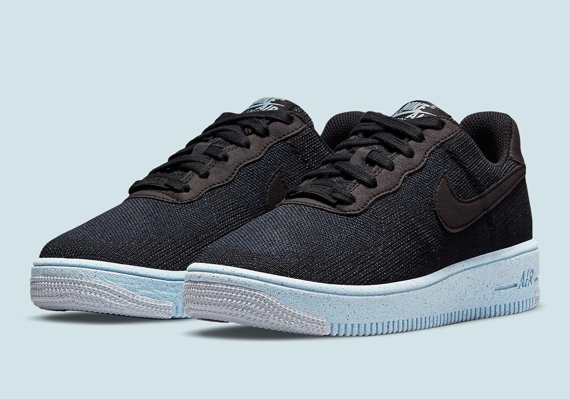 Air force 1 blue hot sale flyknit