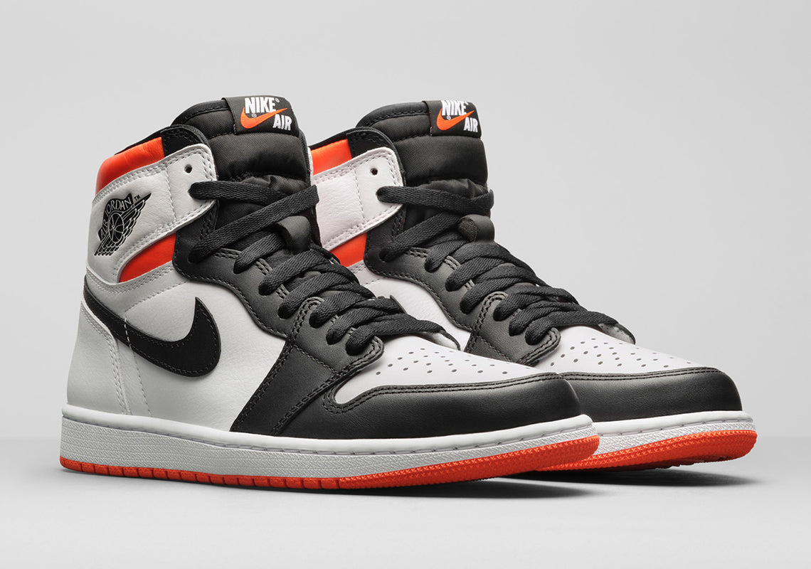 Black orange and white retro 1 best sale