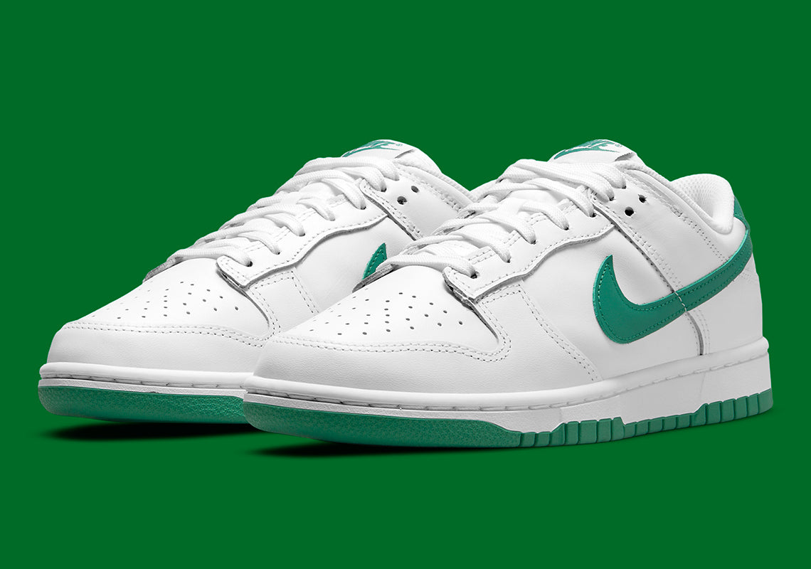 Nike Dunk Low White Lucky Green