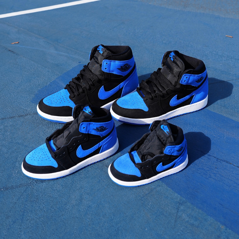 Air Jordan 1 Retro High OG "Royal Reimagined" - Family Collection