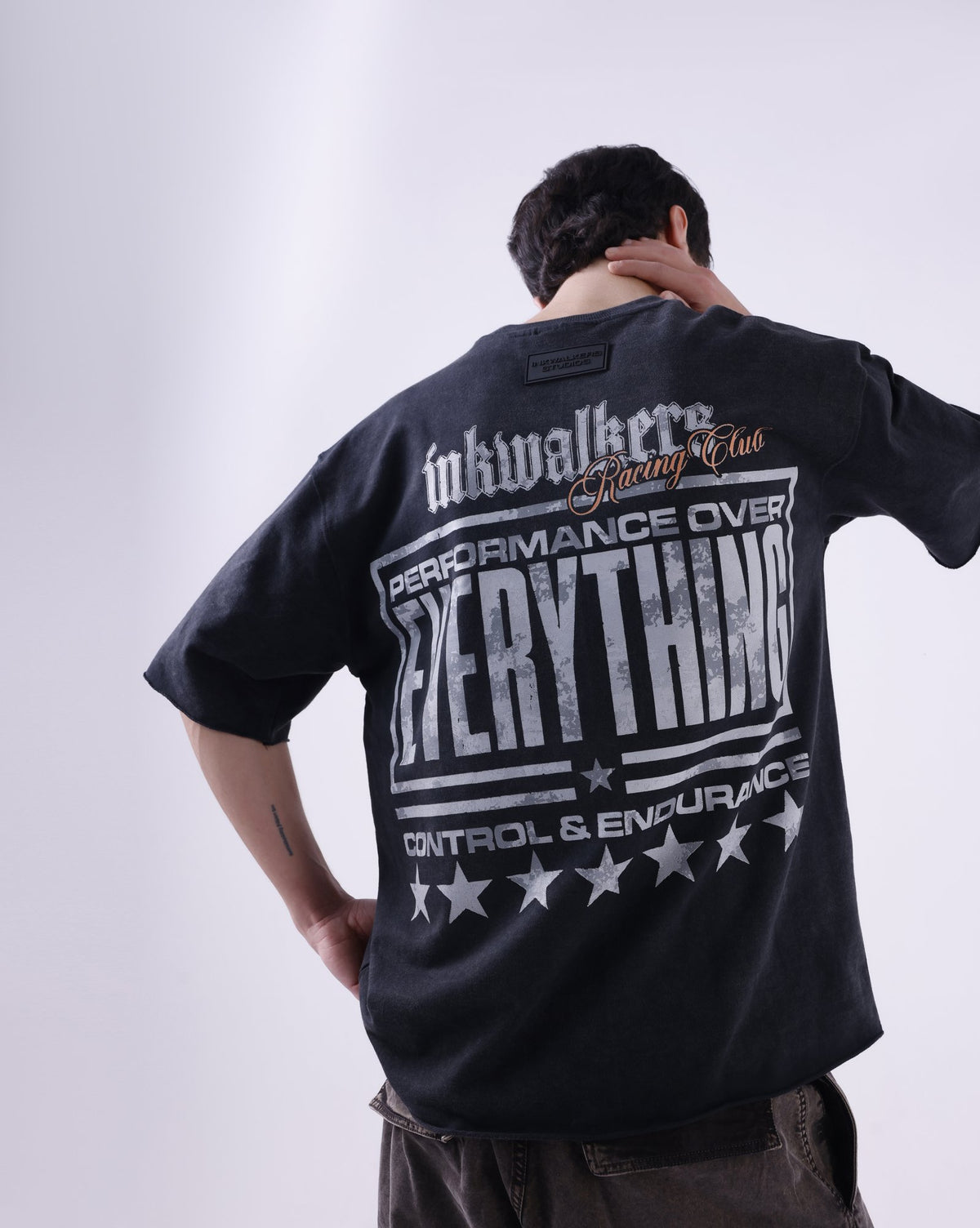 Inkwalkers Gear Up Tee - Washed Black