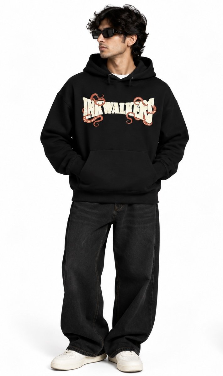Inkwalkers Lost Crew Hoodie - Black