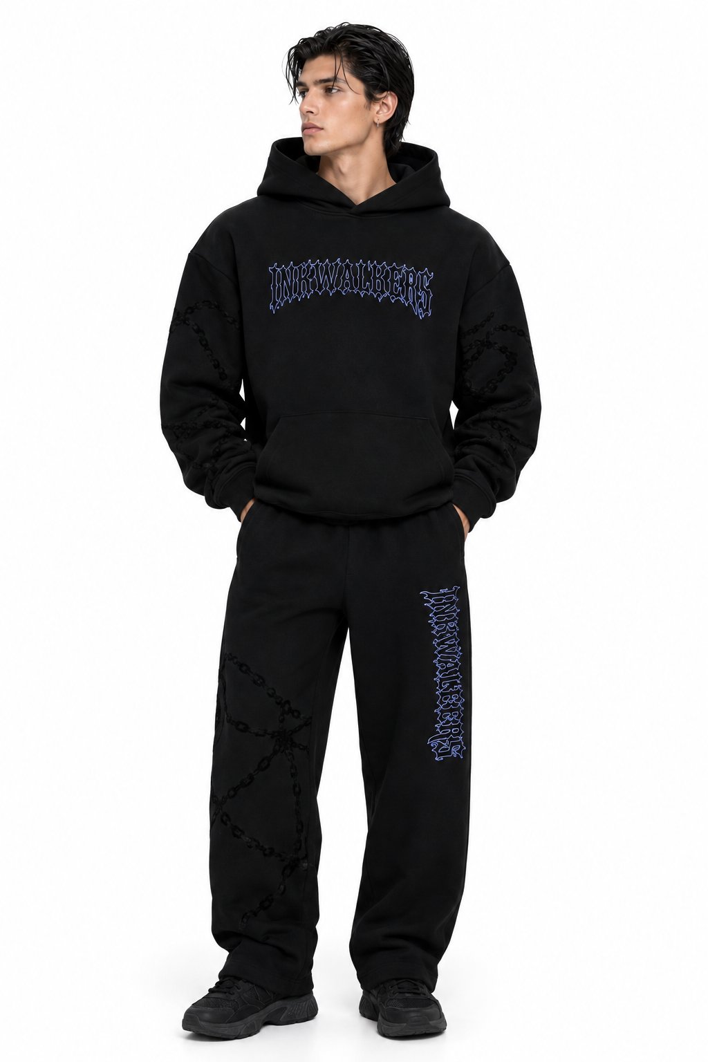 Inkwalkers Phantom Co-ord Hoodie - Black