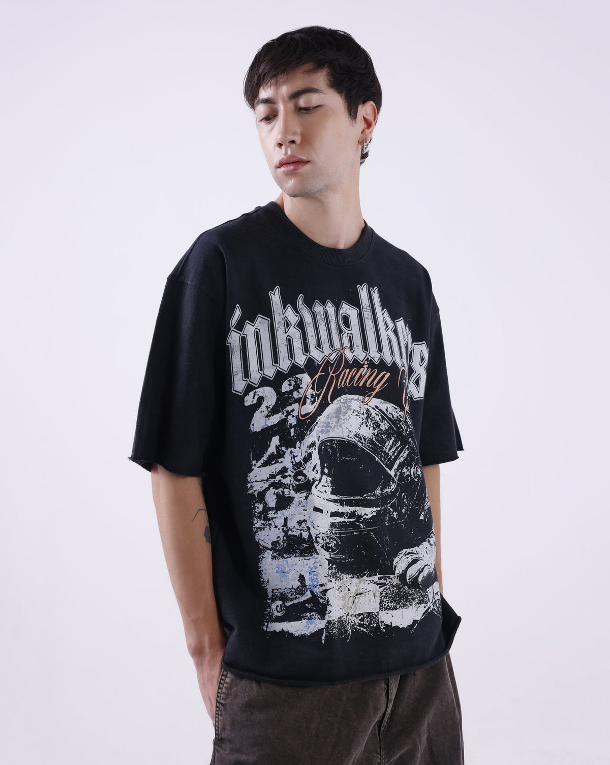 Inkwalkers Gear Up Tee - Washed Black