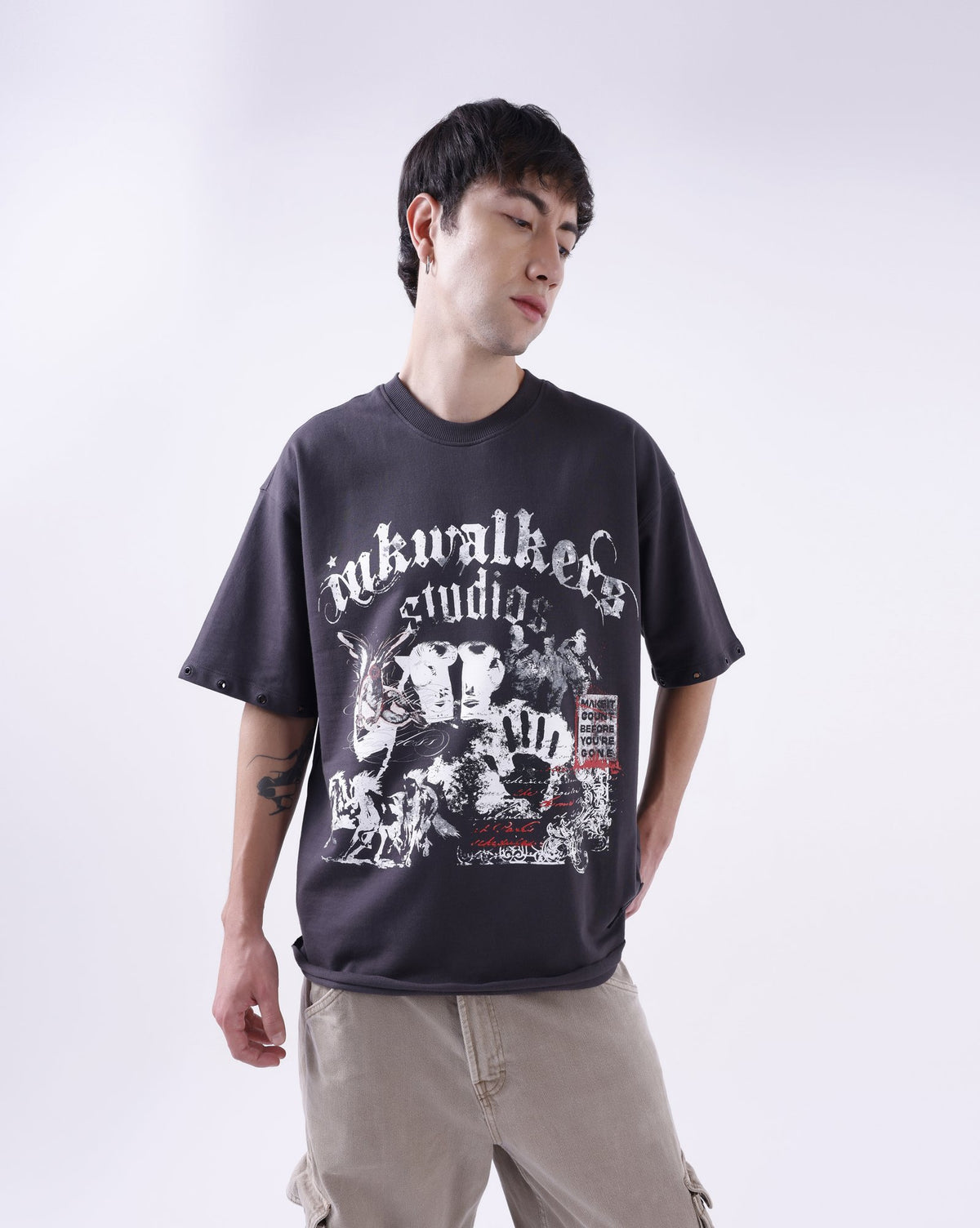 Inkwalkers Glitch Tee - Grey