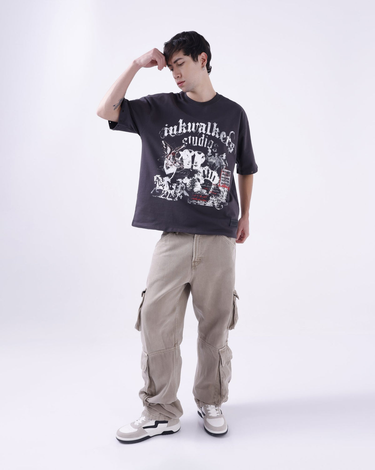 Inkwalkers Glitch Tee - Grey