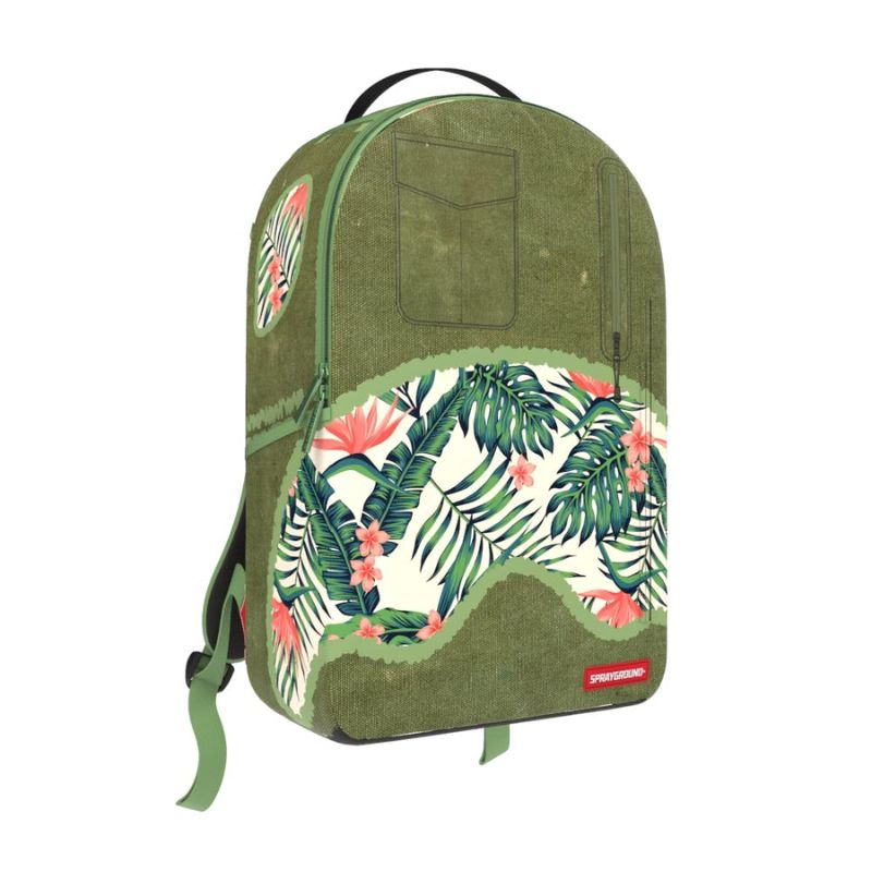 Sprayground Tropical Oasis dlx-Tactical Backpack