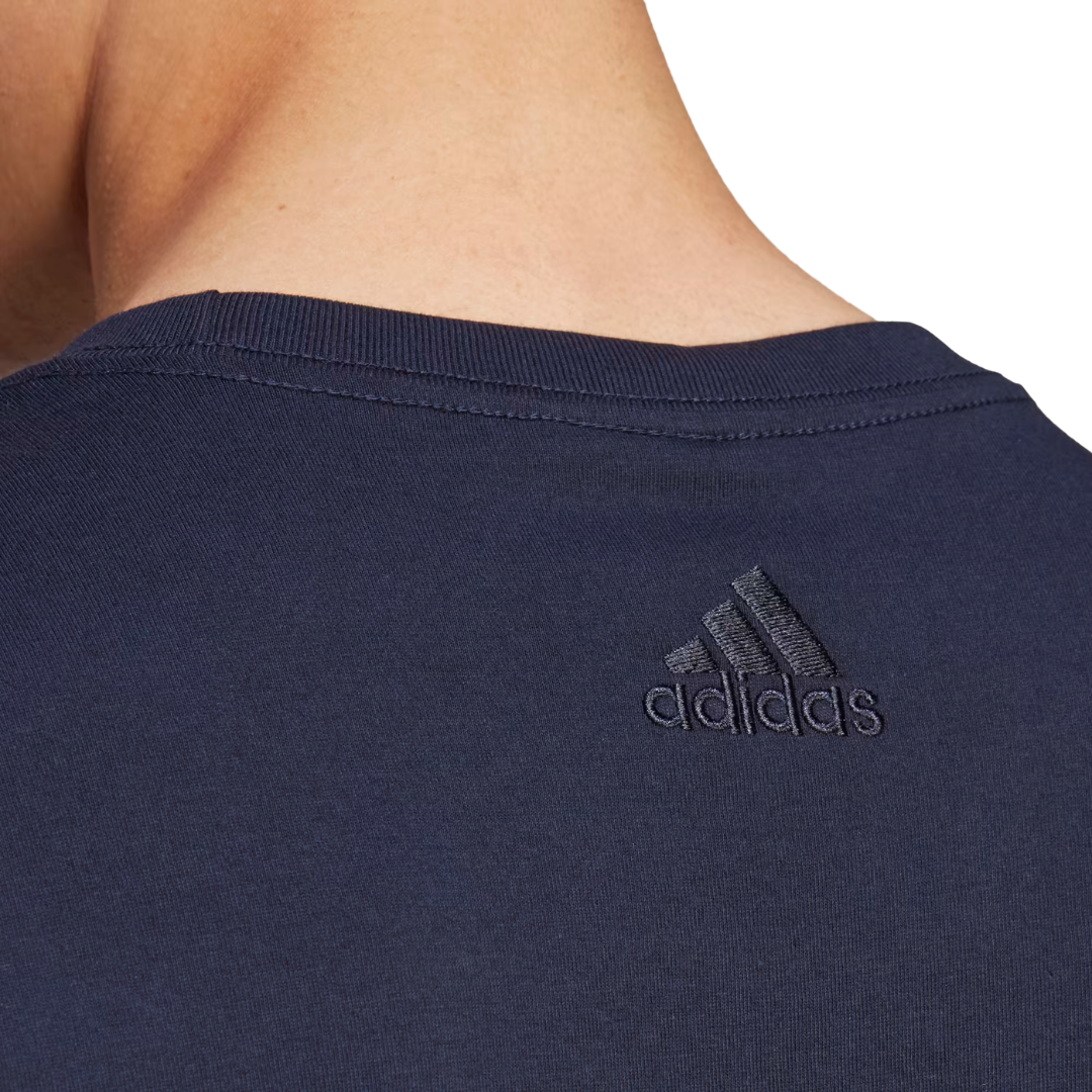 adidas Essentials Single Jersey Linear Embroidered Logo Tee - Men's