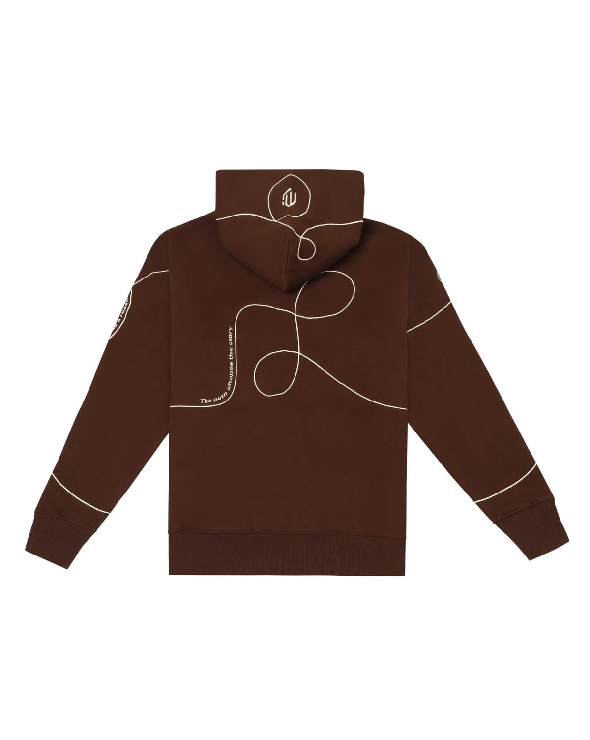 Inkwalkers Path of Life Hoodie - Brown back