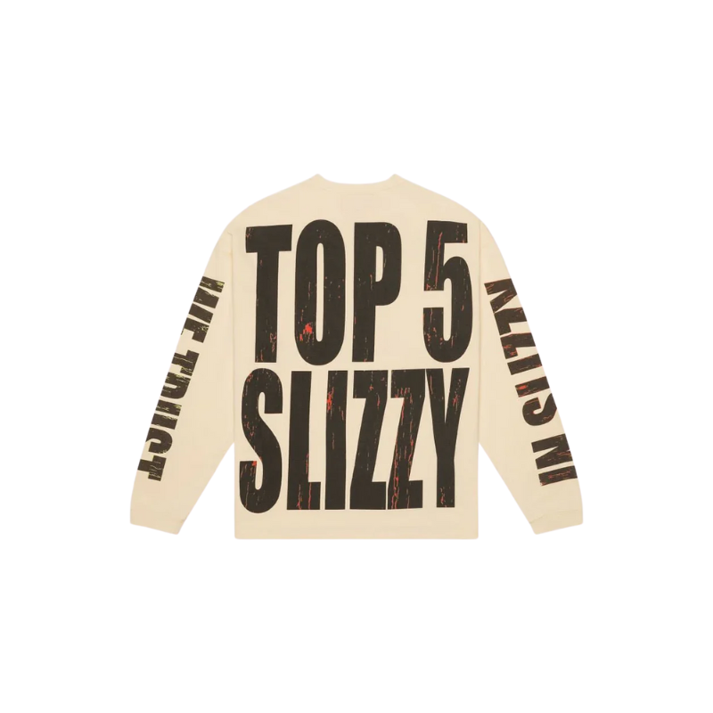 Godspeed 'Top 5 Slizzy BOOM' Bone LS Tee - Men's