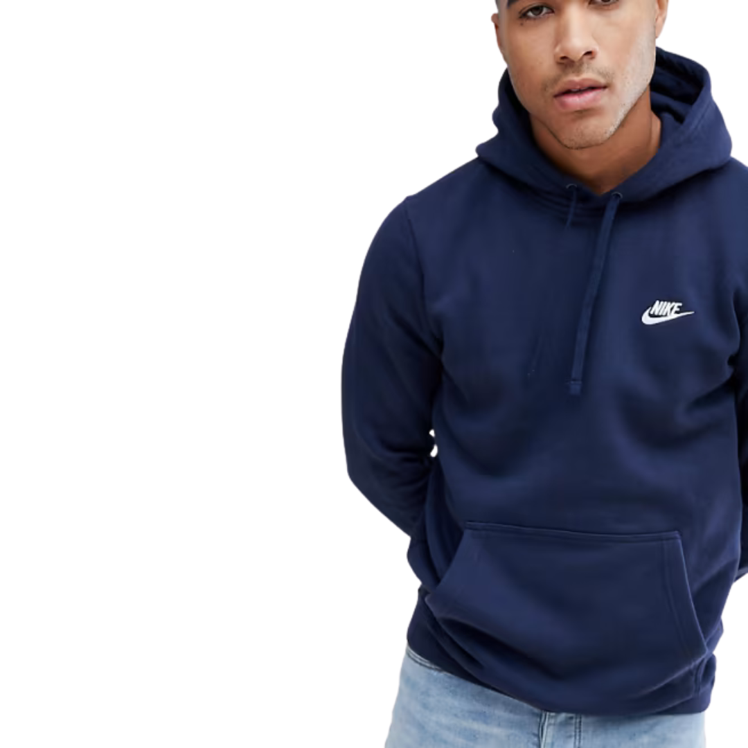 Nike pullover hoodie with swoosh logo - Men's