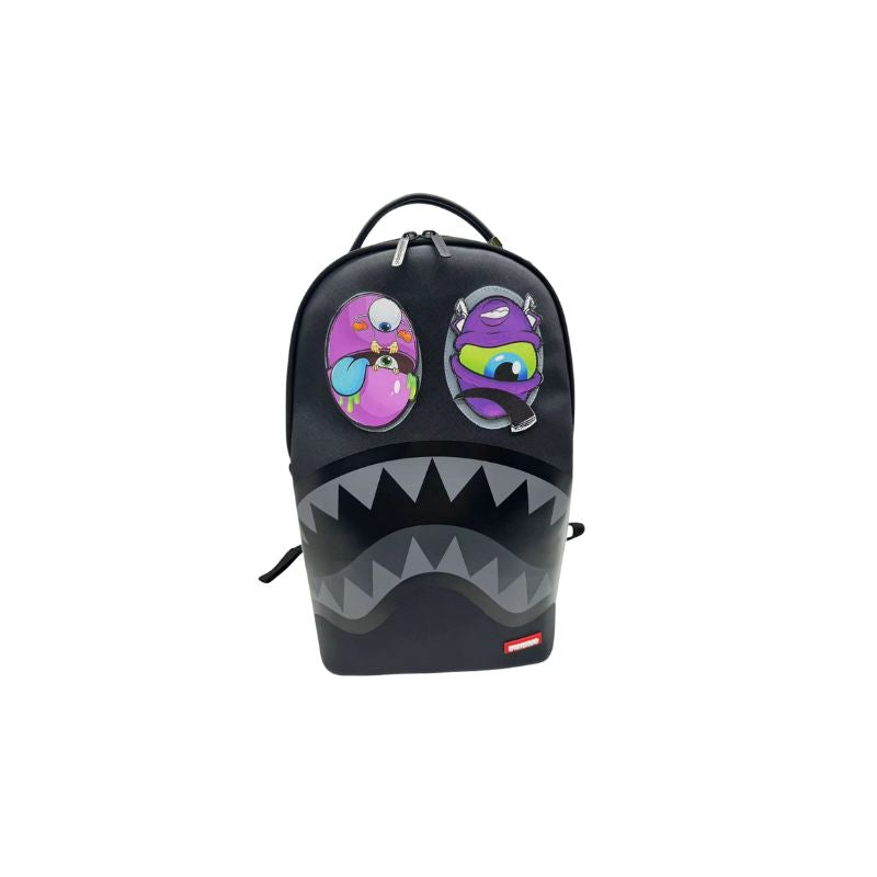 Sprayground Black removable eyes dlxsv Backpack