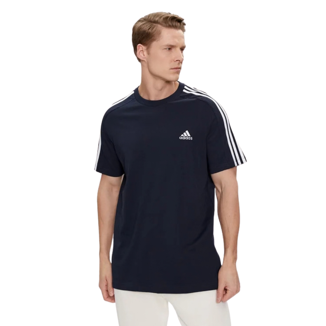adidas Essential Single Jersey 3-Stripes Tee - Men's