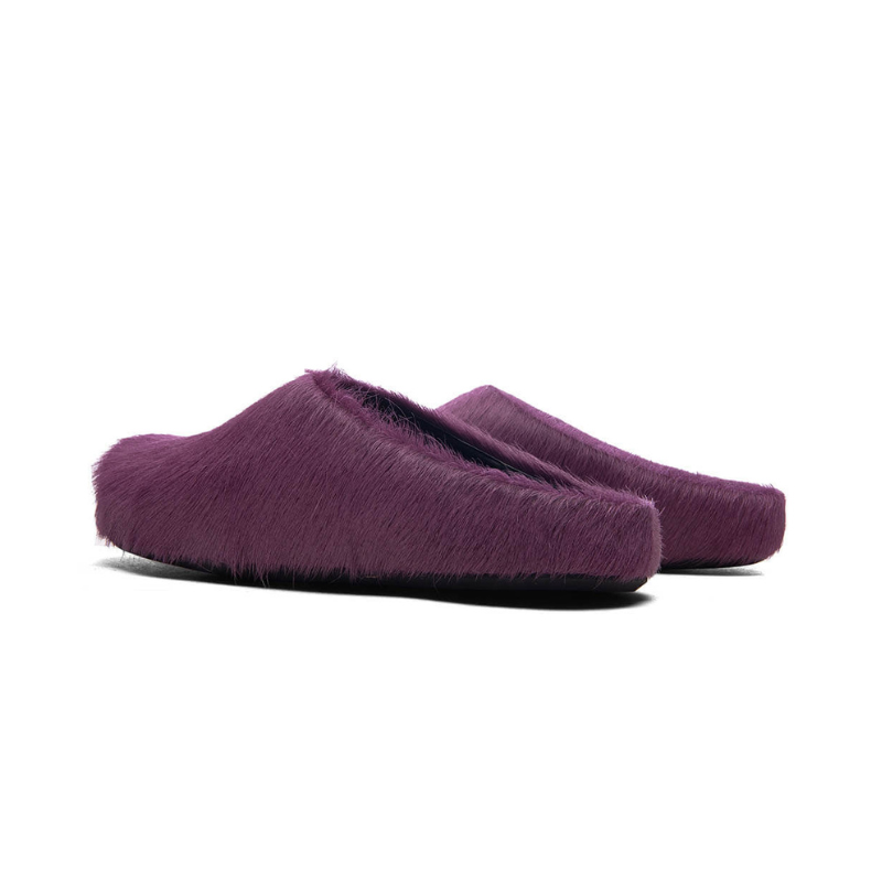 Marni 'Fussbett Sabot' Purple Slides