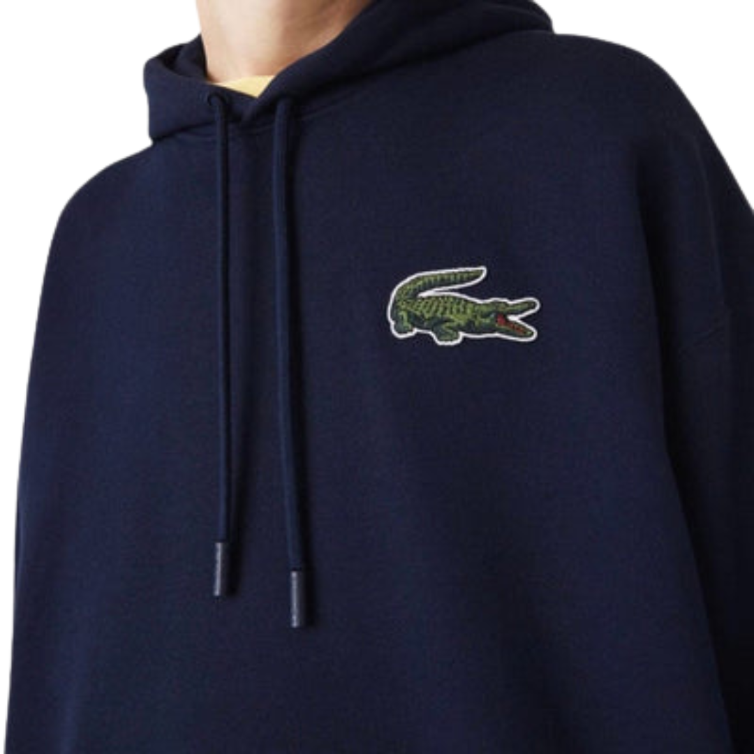 Lacoste Unisex Loose Fit Hooded Sweatshirt