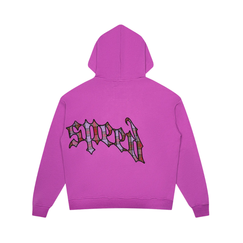 Godspeed OG Logo Plaid Pink Hoodie