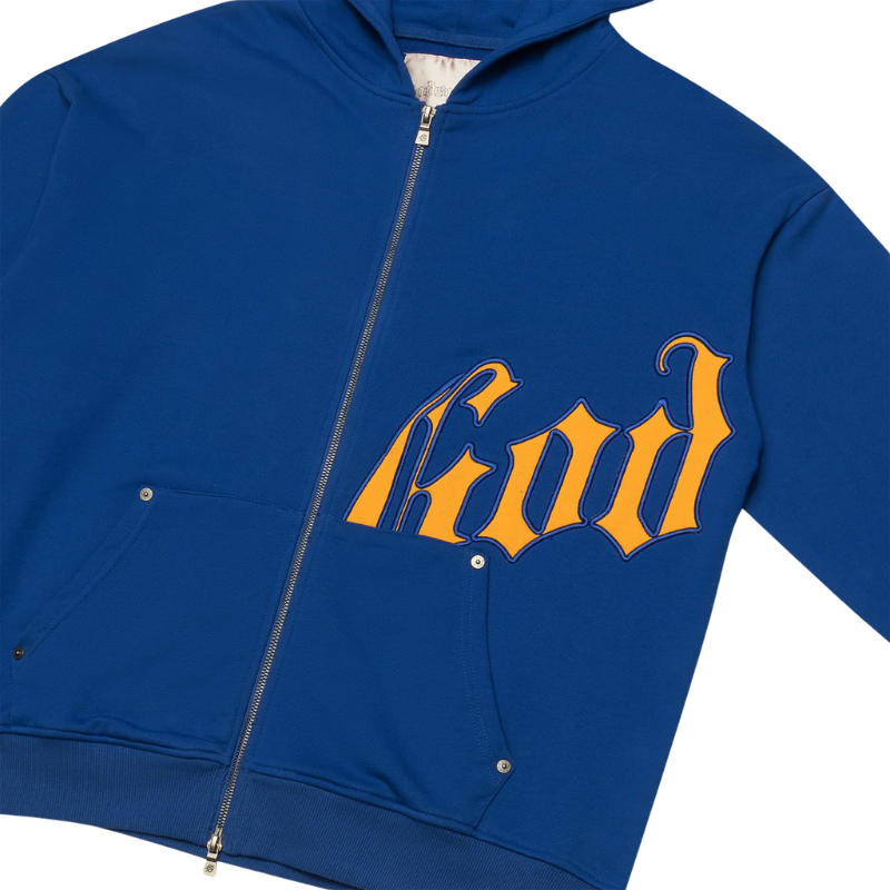 Godspeed OG Logo Blue & Yellow Hoodie