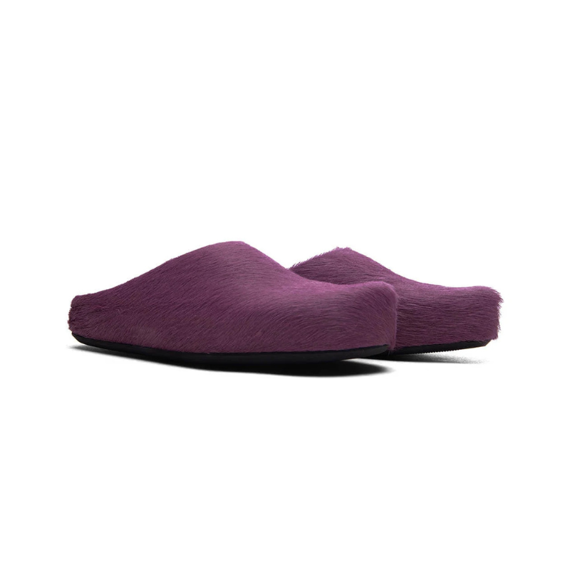 Marni 'Fussbett Sabot' Purple Slides