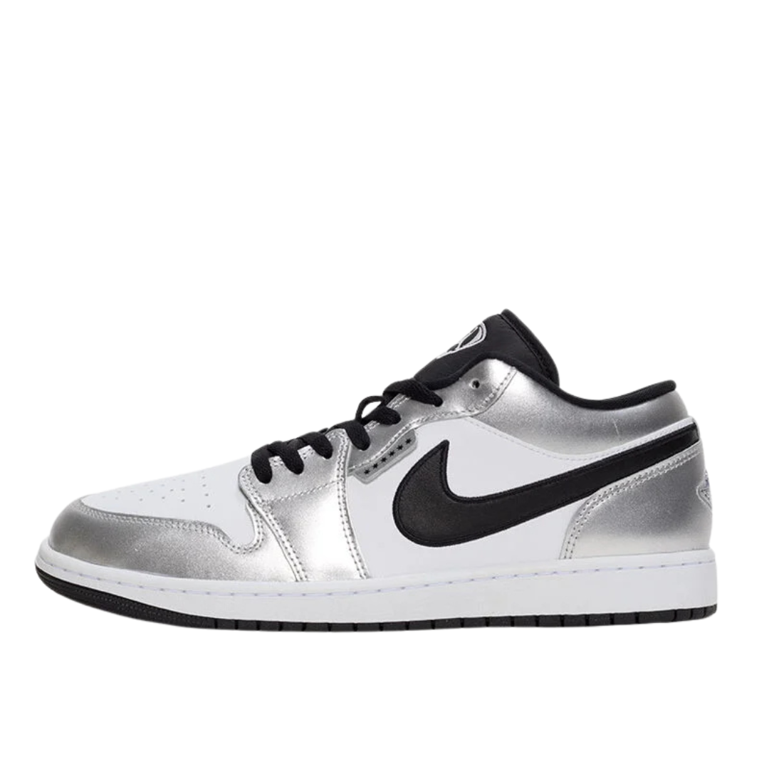 Air Jordan 1 Low SE Metallic Silver Tiempo - Women's