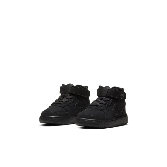 Nike Court Borough Mid 2 'Triple Black' - Toddler