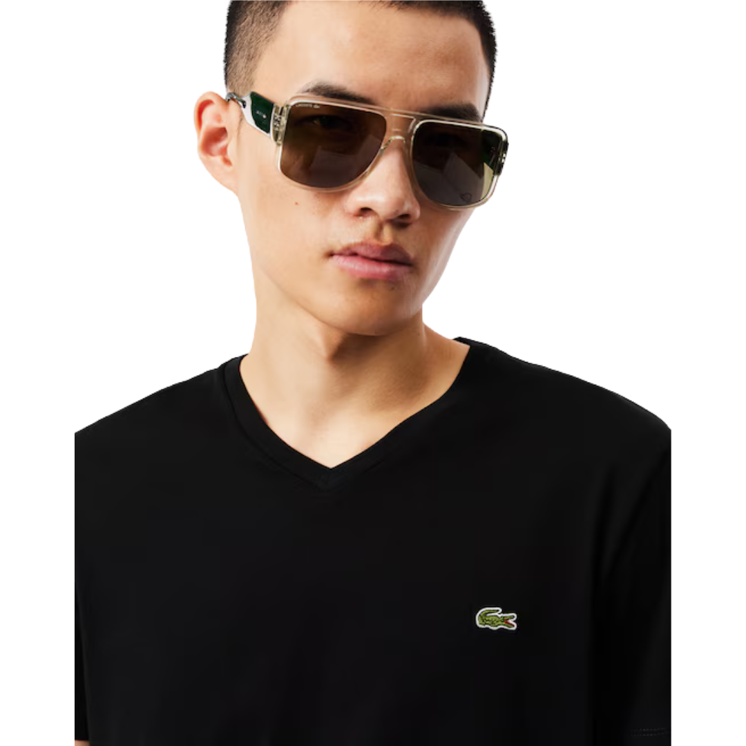 Lacoste Lightweight Pima Cotton V-Neck T-Shirt - Men's