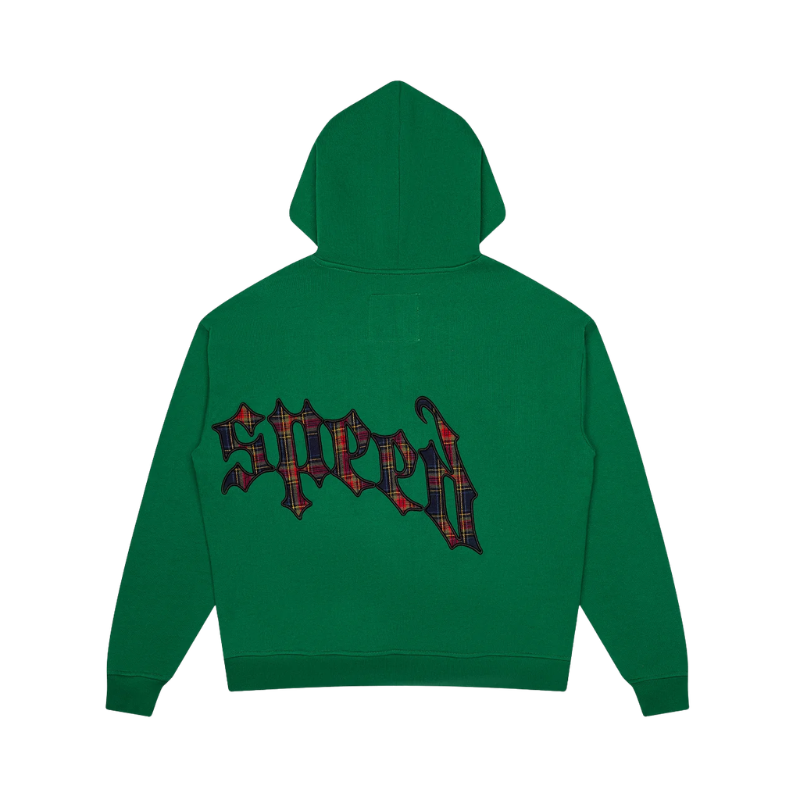 Godspeed OG Logo Plaid Green Hoodie