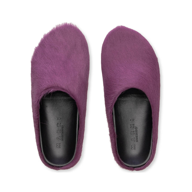 Marni 'Fussbett Sabot' Purple Slides