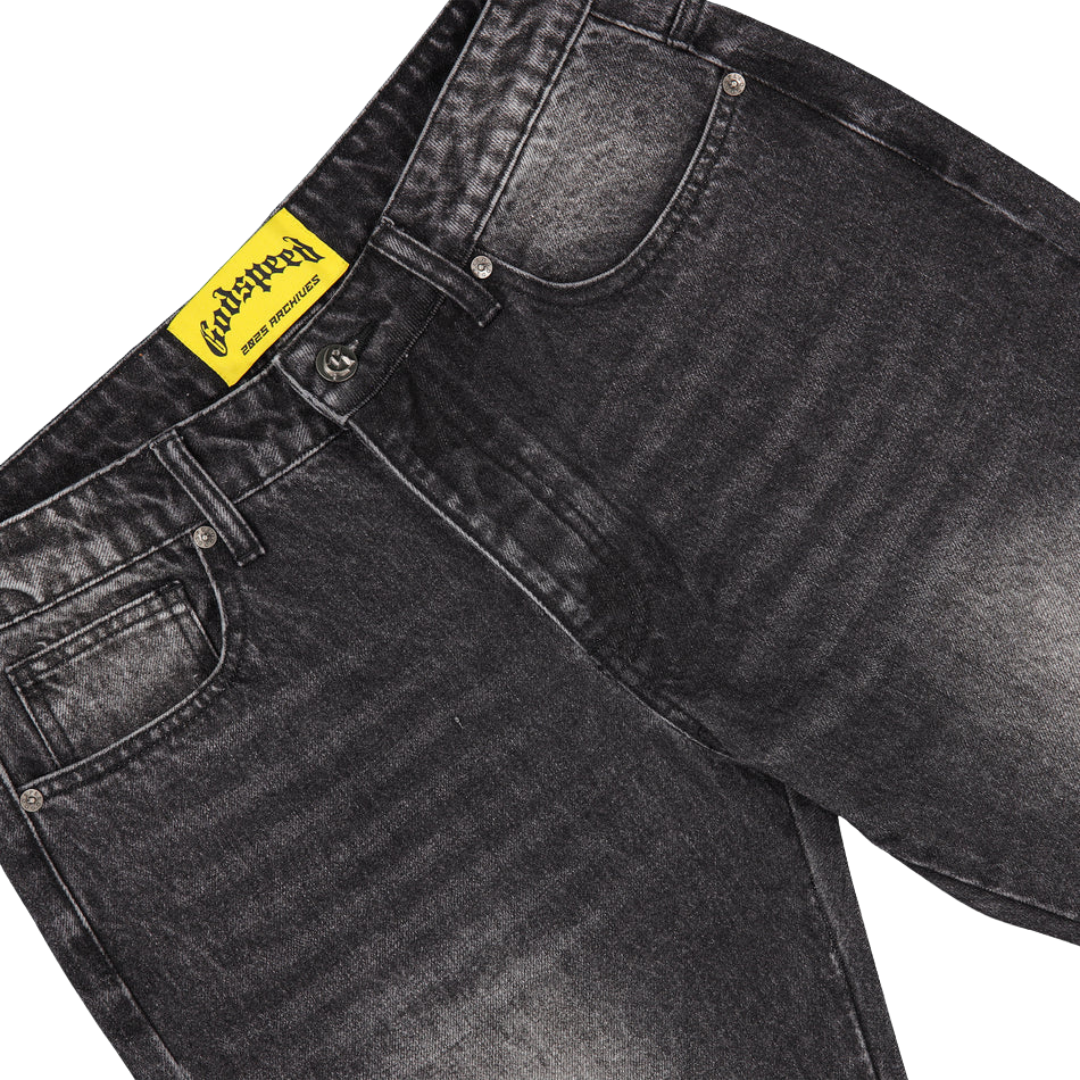 Godspeed Og Logo Flared Denim Stitched - Men's