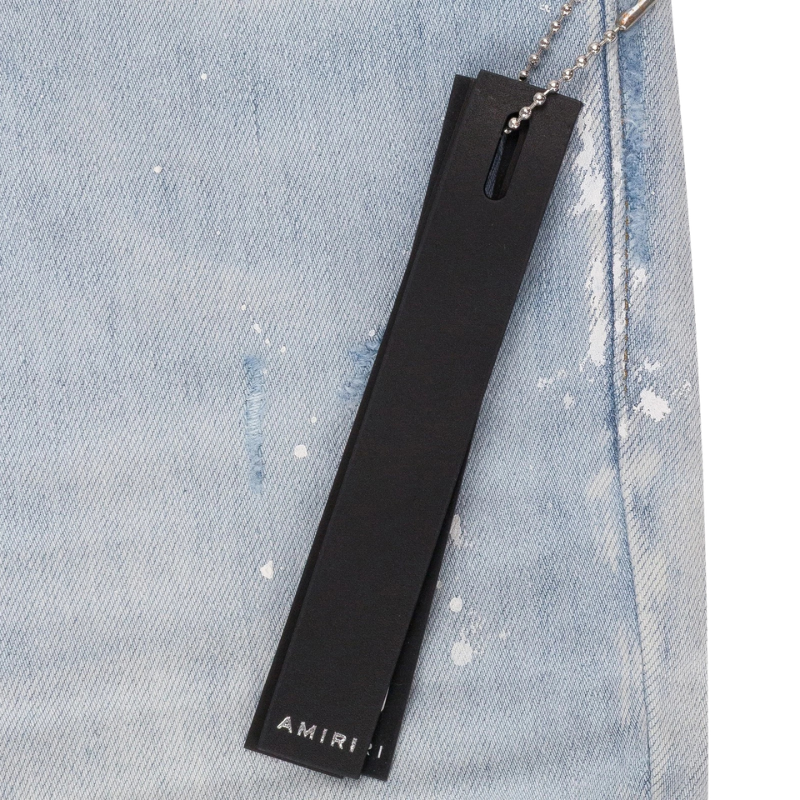 Amiri 'MA Drip' Blue Jeans