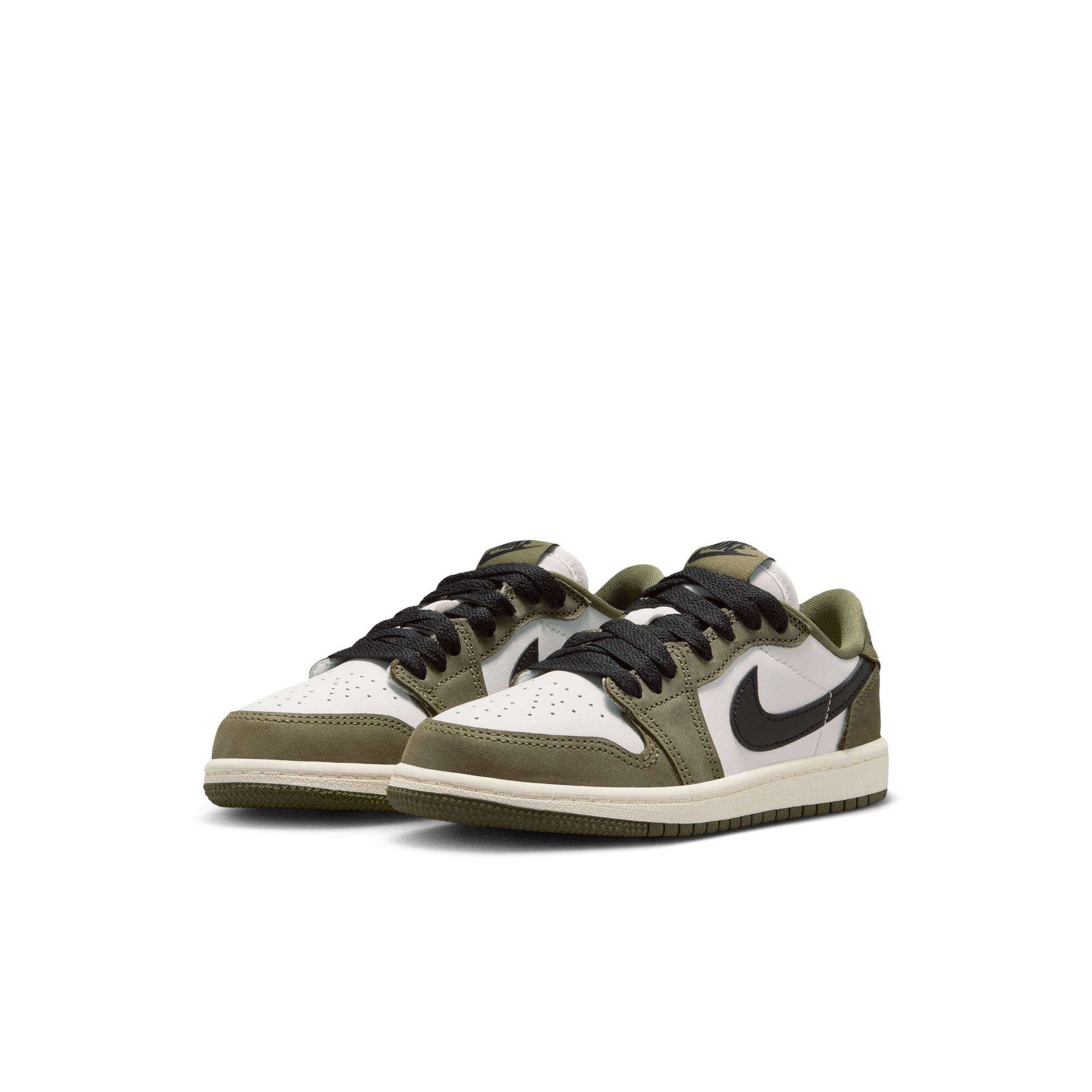 Air Jordan 1 Retro Low "Medium Olive" - Preschool