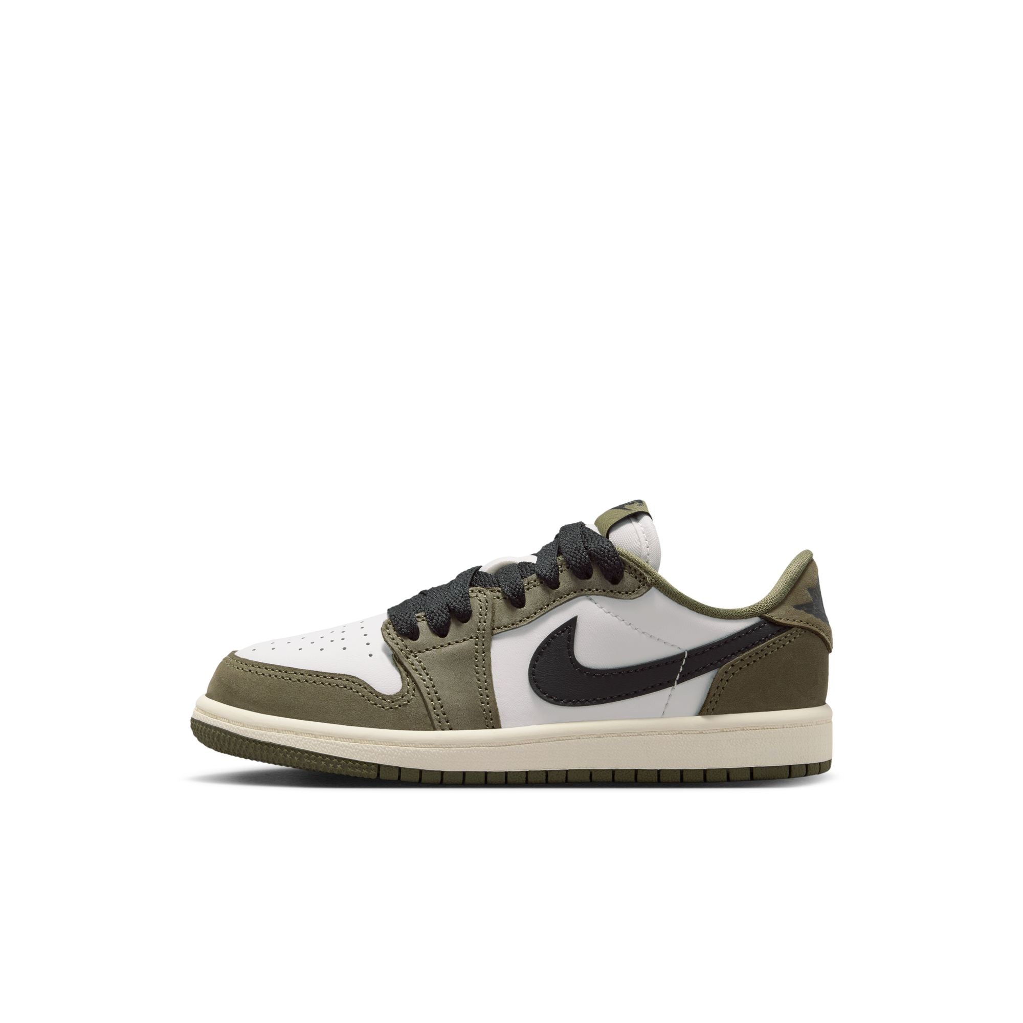 Air Jordan 1 Retro Low "Medium Olive" - Preschool
