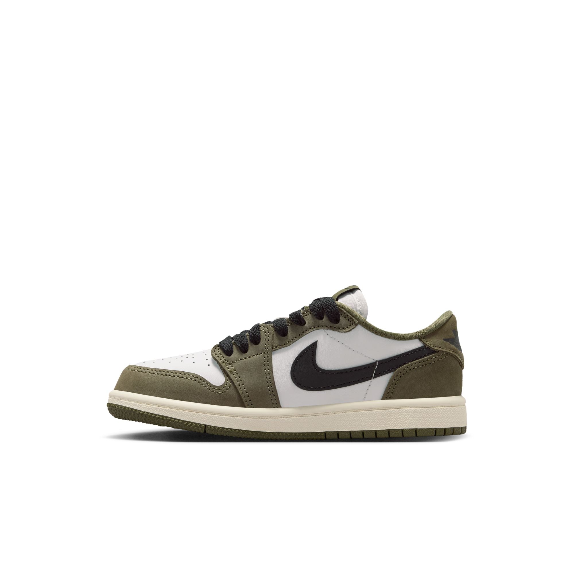 Air Jordan 1 Retro Low "Medium Olive" - Preschool