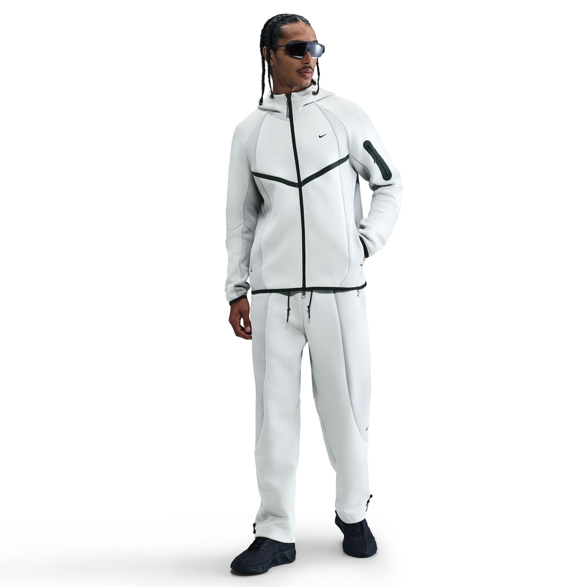 Nike Tech Full-Zip Color-Block Fleece Windrunner Jacket - Men's