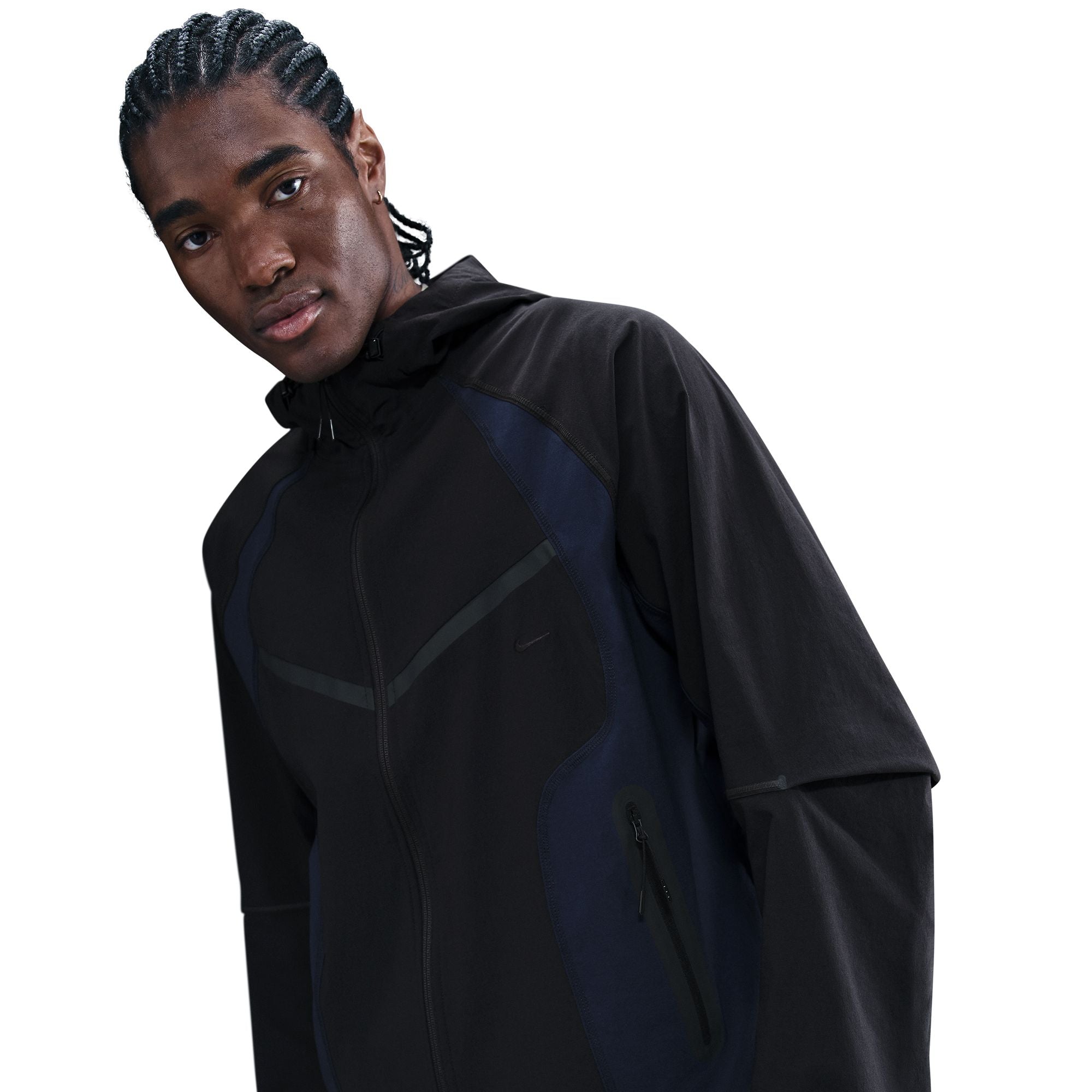 Nike Tech Dri-FIT Woven Color-Block Windrunner Loose Jacket - Men's
