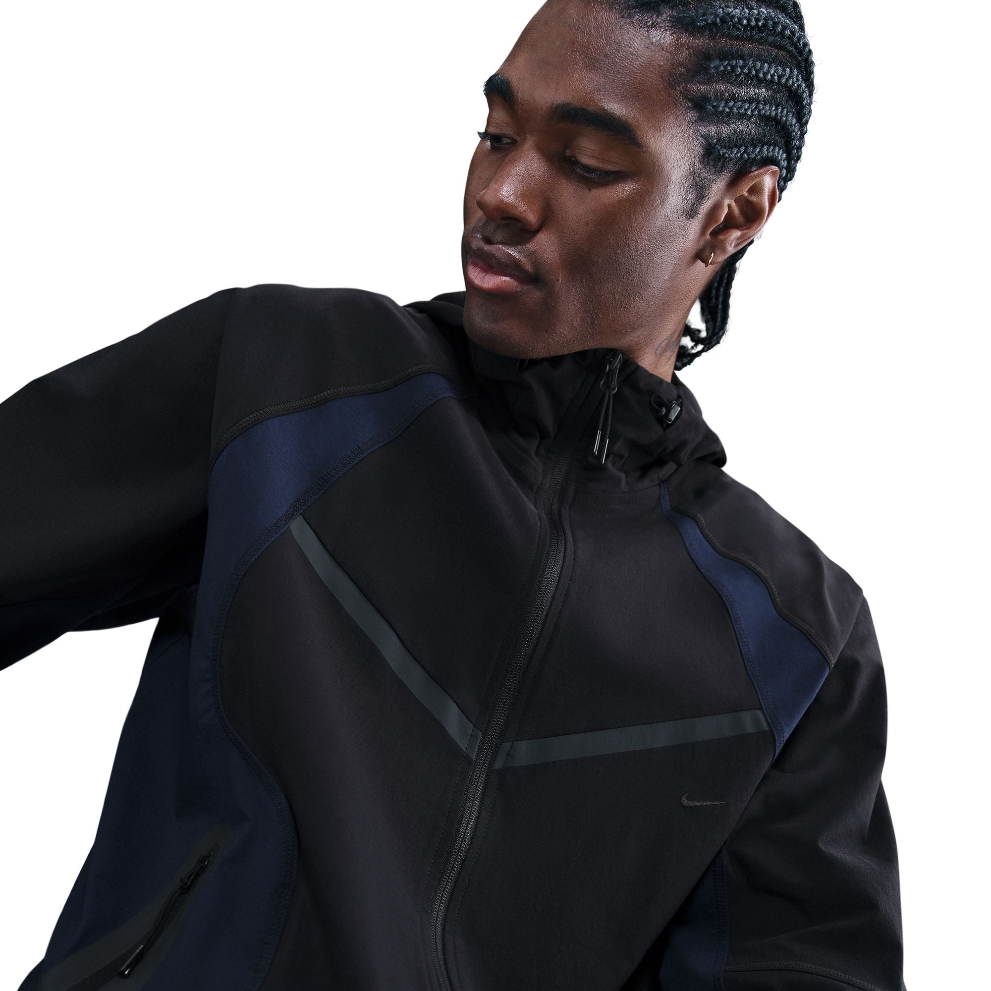 Nike Tech Dri-FIT Woven Color-Block Windrunner Loose Jacket - Men's