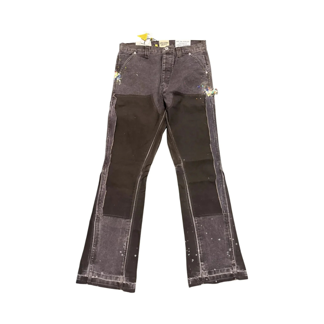 Gallery Dept. 'Carpenter Paint Splatter' Brown Jeans