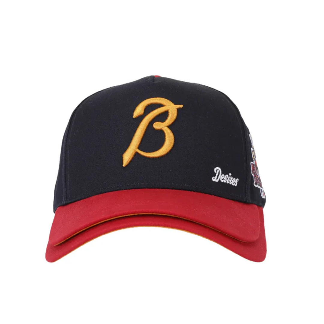 Bottega Desires 'Braves' Black & Red Hat