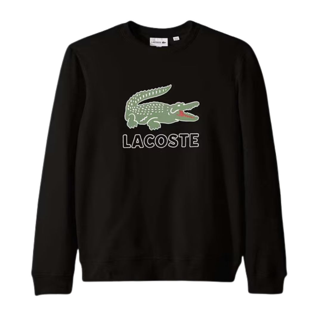 Lacoste Graphic Croc Non Brushed Fleece Sweatshirt - Men's
