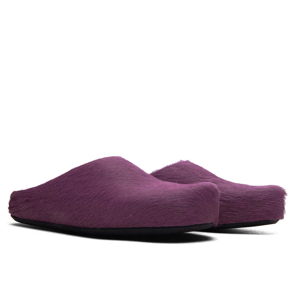 Marni 'Fussbett Sabot' Purple Slides