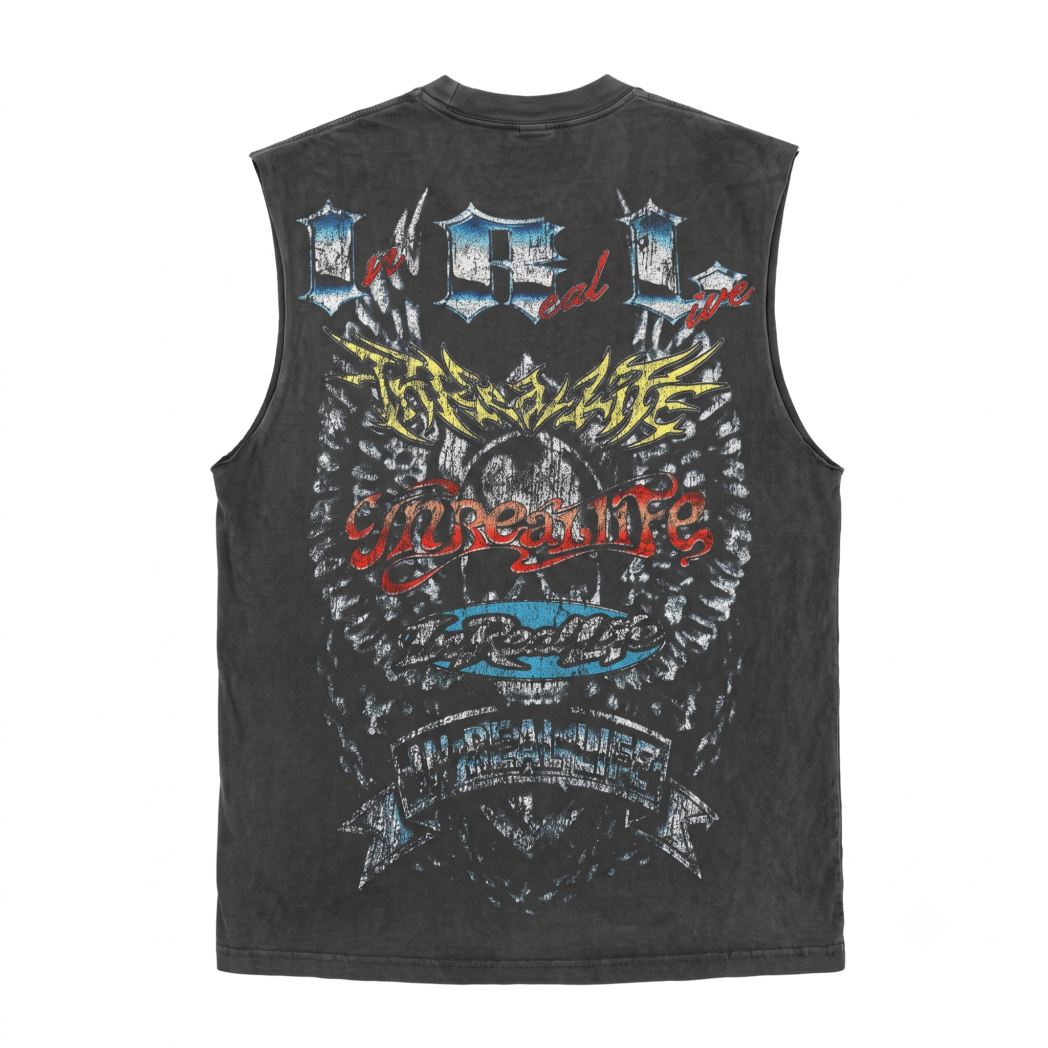 In Real Life Kiss Cut Off Sleeveless Tee - Men's