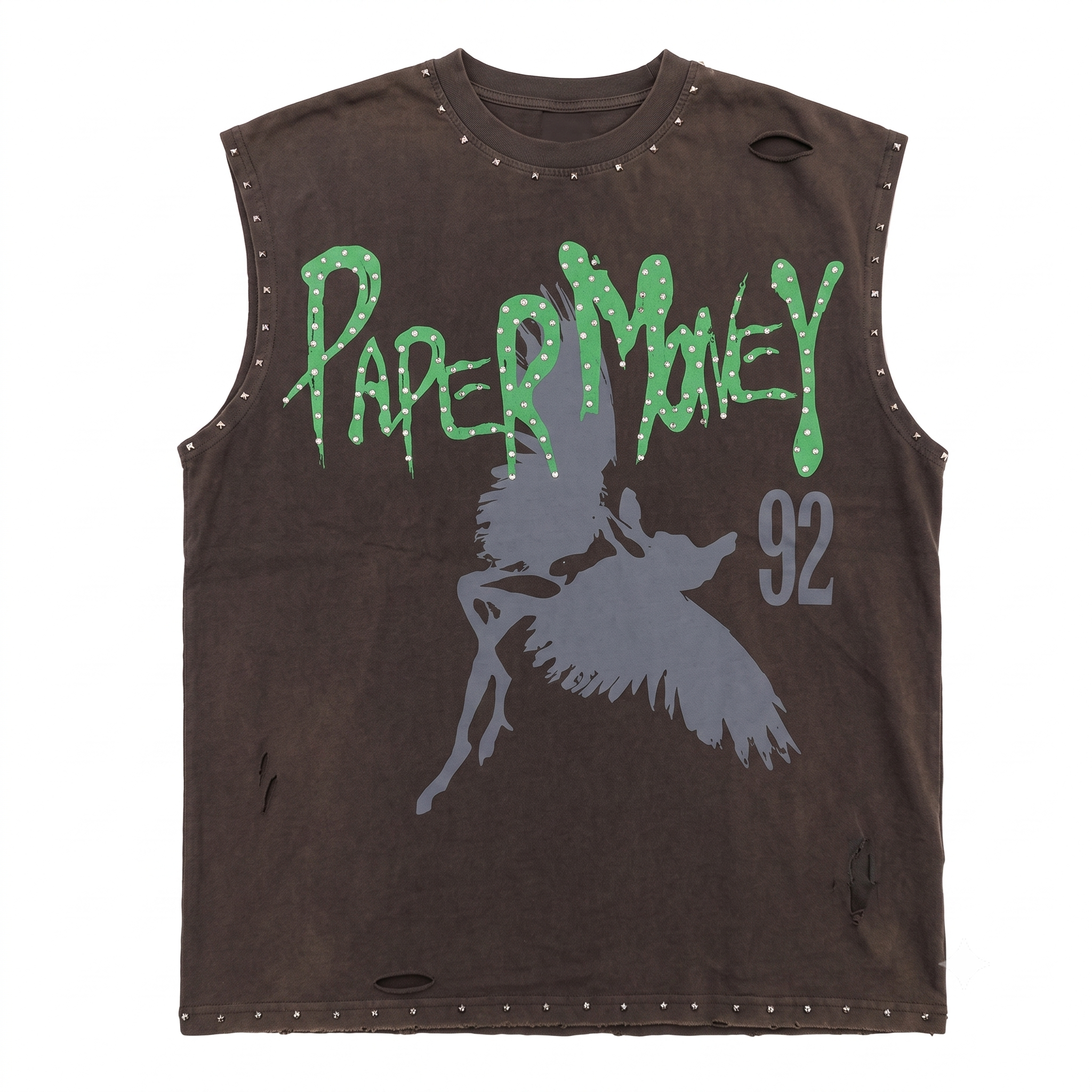 Paper Money '92 Voltage Sleeveless Cutoff Tee - Men's