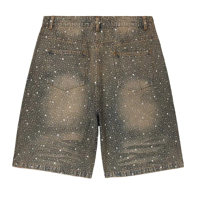 Vale Forever 'Rainstorm' Mid Wash Blue Jean Shorts - Men's