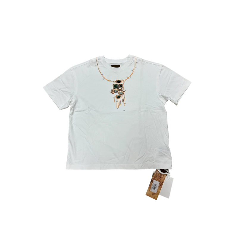 Birth of a Royal Child 'Pearl Patchwork' White Tee - Men's