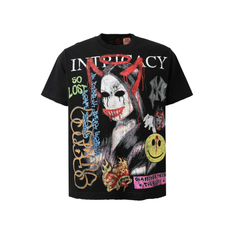 Lost Intricacy 'Front Page Magazine' Black Tee - Men's