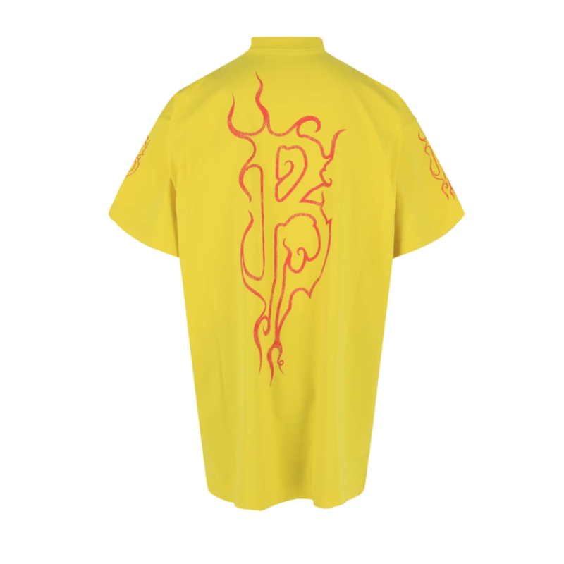 Balenciaga Yellow Darkwav Tee - Men's