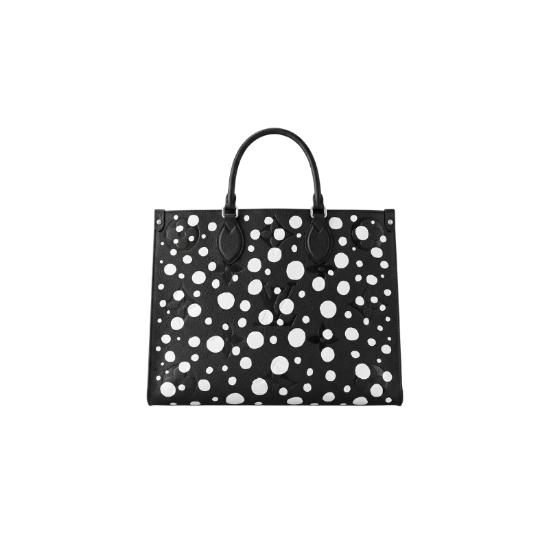 Louis Vuitton LV x YK Black Empreinte Giant Monogram On The Go MM Bag